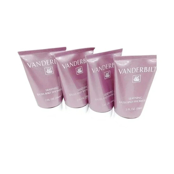 Vanderbilt Silkening Vintage New Bath & Shower Gel 2 OZ Lot of 4 As pictured - Picture 2 of 3